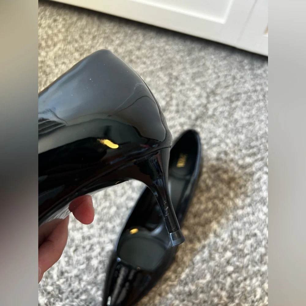 Zara Women’s Black Patent Pumps‎ Heels Size EU 39